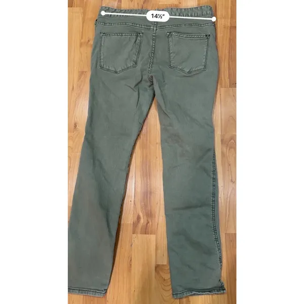 We The Free Free People Skinny Ankle Jeans Green Women’s 28 - Image 4