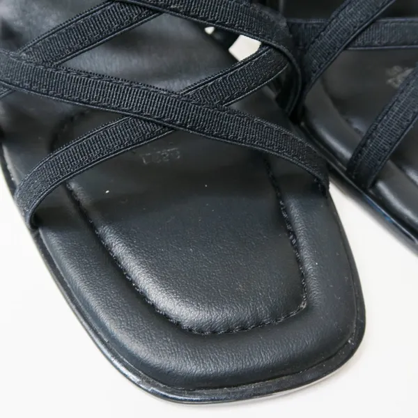 Vintage Y2K Fioni Black Elastic Strappy Heels - Image 8