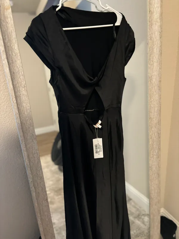 Billy J Black Maxi Dress Size 10 - Image 4