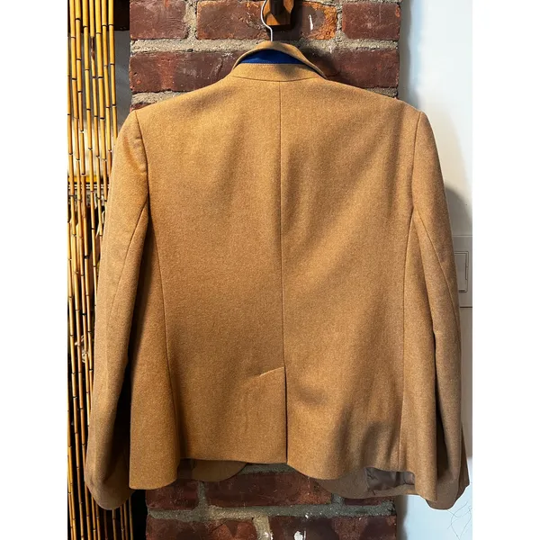 GAP The Academy Blazer 4 Camel Tan Wool Blend Preppy Dark Academia Schoolboy - Image 3
