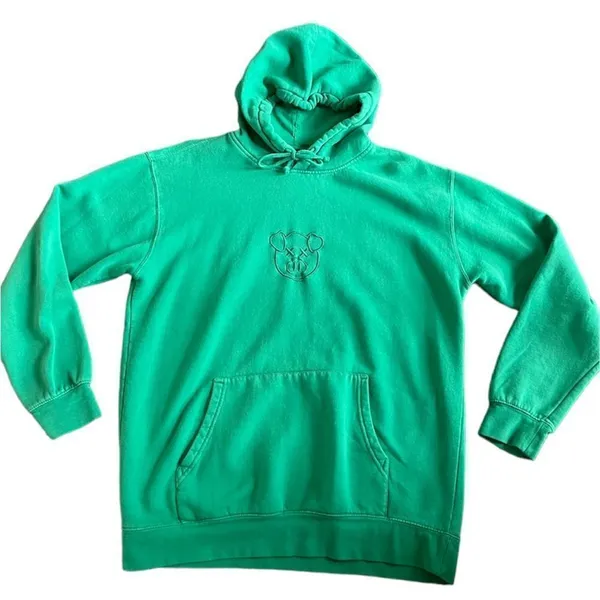 Shane Dawson x Jeffree Star Emerald Green Pig Hoodie Large Pullover Sweatshirt - Image 4