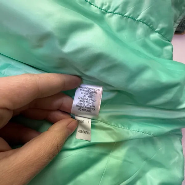 Tek Gear Women's Warm Tek Quilted Puffer Jacket Aqua Green Space Dye - Image 7