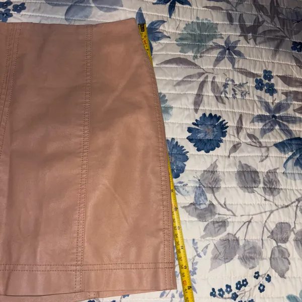 Free People Faux Suede Pink Skirt - Image 8