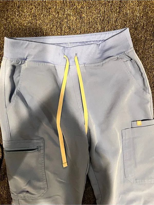 Figs Technical Collection Cargo Pants in blue and gray - Image 3