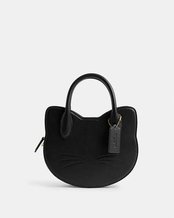 Coach Halloween Cat Crossbody Bag NWT CW615 Black Multi - Image 4