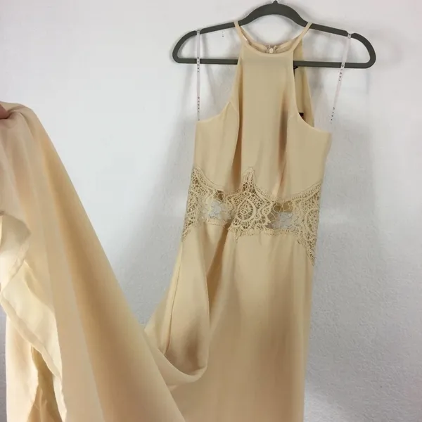 NWT Jarlo London ASOS Cream Aden Maxi Dress Lace Insert Waist Size XS/8 - Image 10