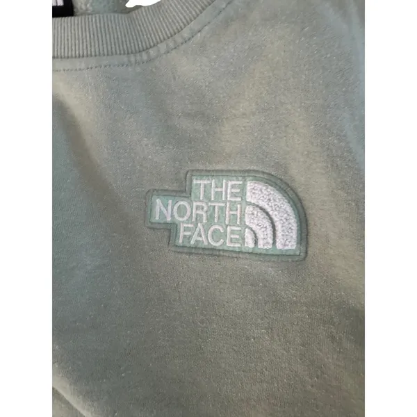 The North Face Womens Crewneck‎ Sweatshirt Mint Green Embroidered Logo Medium - Image 3