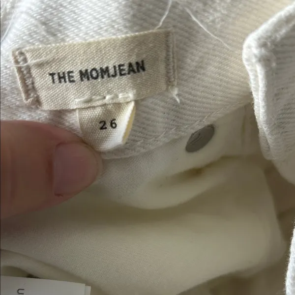 Madewell the mom Jean Cream Straight Leg Women's Jeans - Image 8