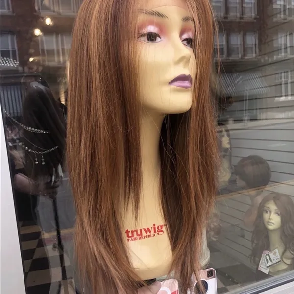 Copper brown Swisslace Lacefront wig - Image 3