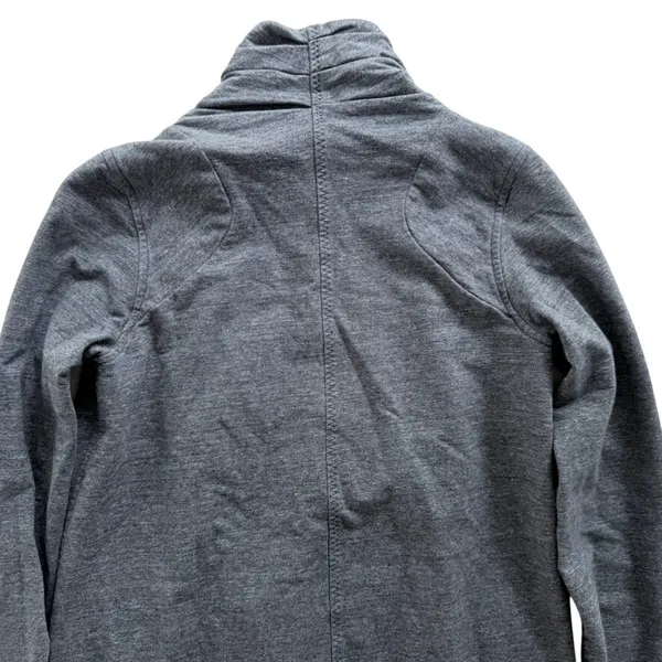 Lululemon That's A Wrap Jacket Size 6 Heathered Coal Grey Fleece Mid-Length - Image 7