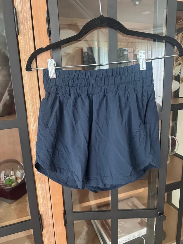Lululemon Track That Shorts running *5" True Navy high rise pockets - Image 4