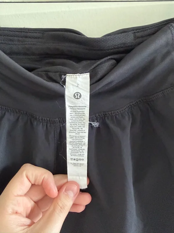Lululemon Running Shorts Black Women's Athletic Shorts - Image 4