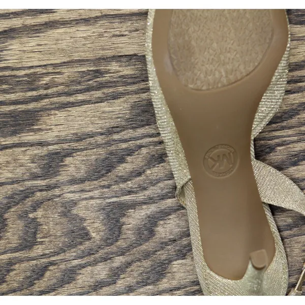 Michael Michael Kors Womens Alina Flex Sling Pump Heels Pale Gold 6.5M - Image 6
