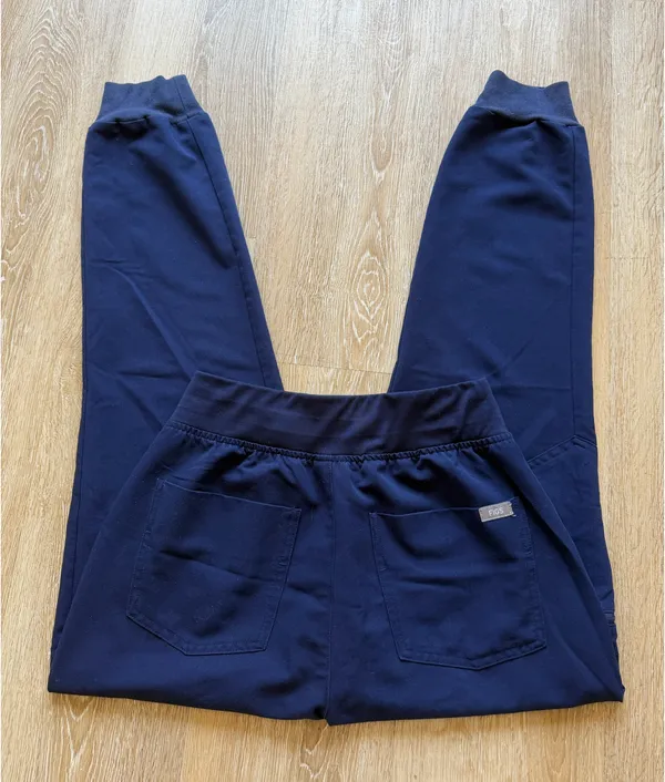 FIGS High-Waisted Zamora Pants Navy XS Petite - Image 2