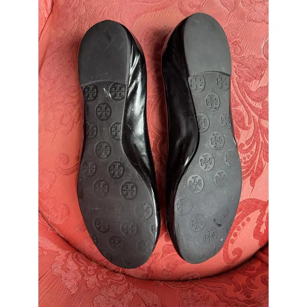 Tory Burch Black Leather Ballet Flats - Image 5
