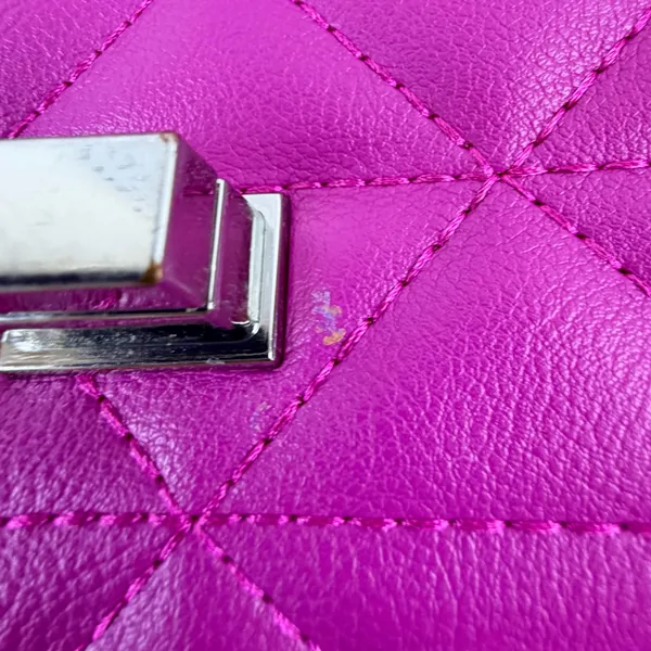 INC International Concepts Hot Pink Quilted Chain Shoulder Bag - Image 11