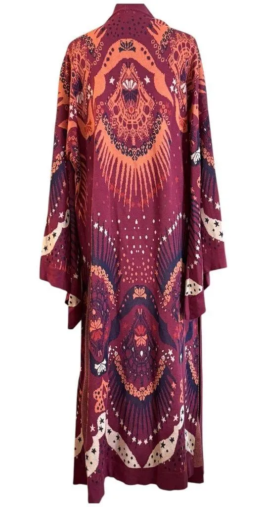 FREE PEOPLE boho maxi duster sweater, size M/L, NWT - Image 2