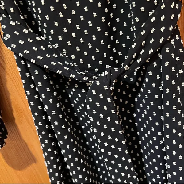 Ann Taylor‎ Clip Belted Mock Neck Shift Dress Night Sky Navy Blue Size 2 Petite - Image 12