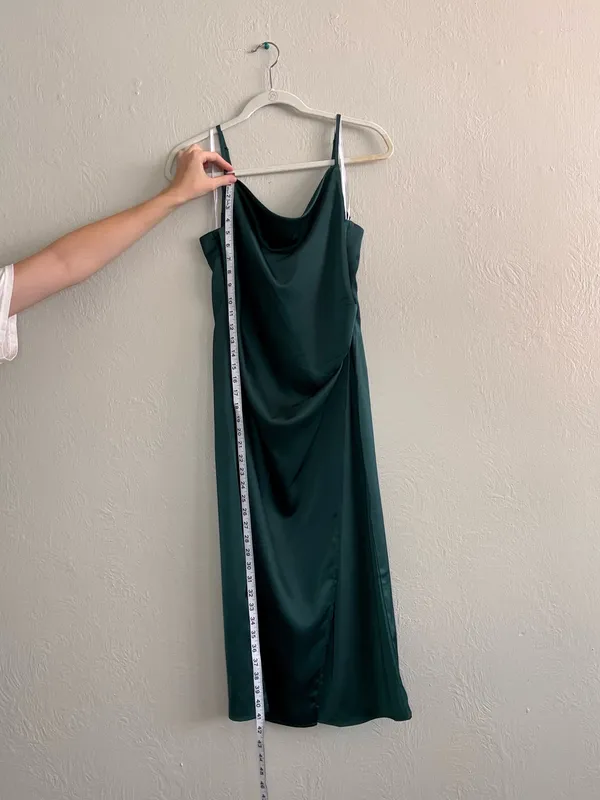 Lulus Midi Dress Green Emerald - Image 3