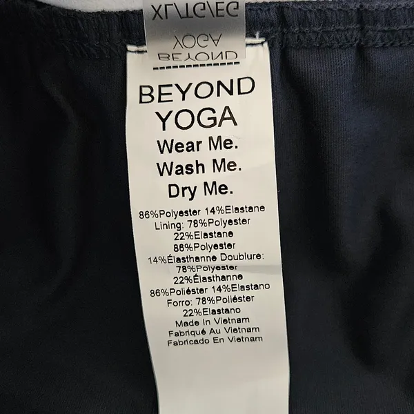 Beyond Yoga If You Pleats Tipped Elastic Mini Skirt Navy Striped Waist XL NEW - Image 10