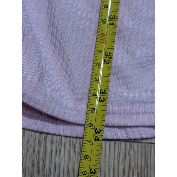 Juicy Couture Sleepwear Womens 2X Pink‎ Ribbed Rhinestone Button Pajama Top - Image 4
