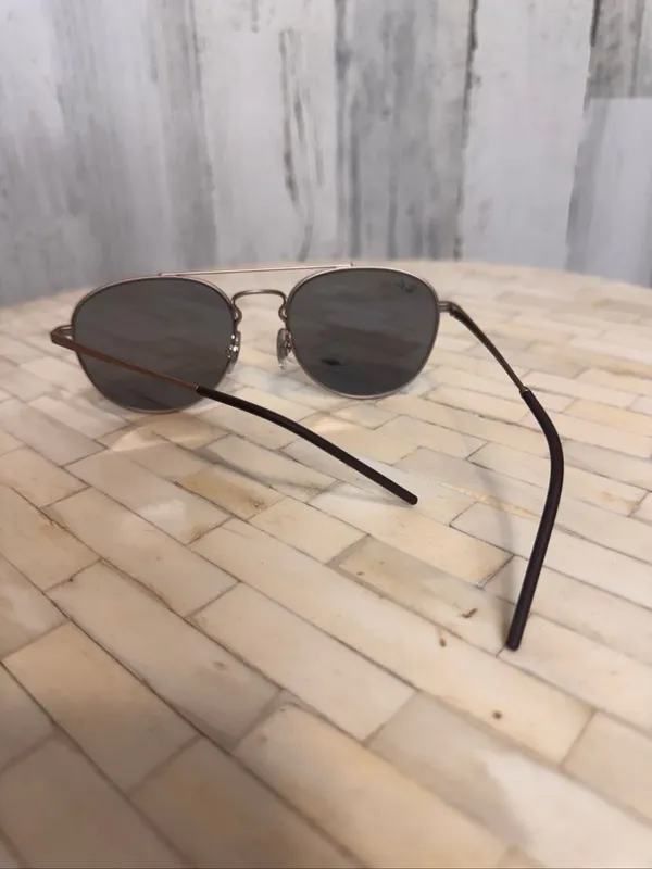 Ray-Ban RB3589 Double Bridge Sunglasses Unisex Bronze Brown Gray 55-18-140 - Image 3