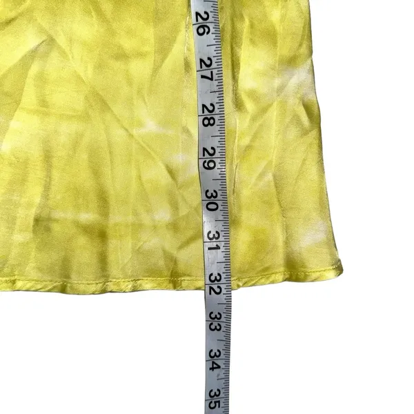 NWT Young Fabulous & Broke Savanna Yellow Satin Midi Skirt XS - Image 7