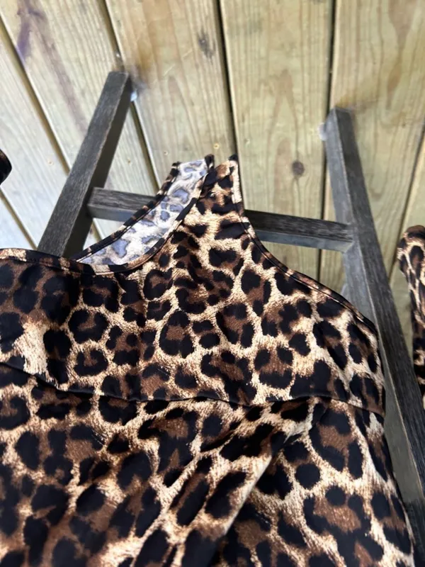 Vintage Deadstock Madrag animal print body suit size medium mobwife retro chic - Image 3