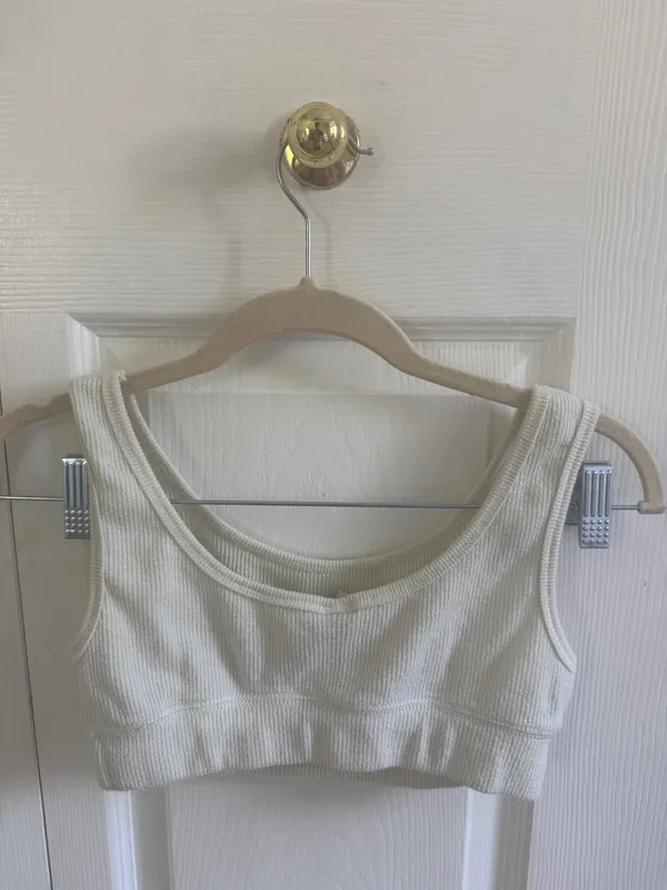 SKIMS Waffle Knit Top Medium - Image 3