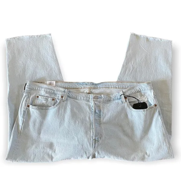 LEVI’S Cropped High Rise Straight Leg 501 Jean Size 26 NEW - Image 4