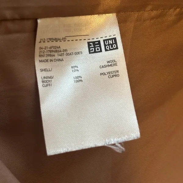 Uniqlo Women's Camel Trench Coat - Image 7
