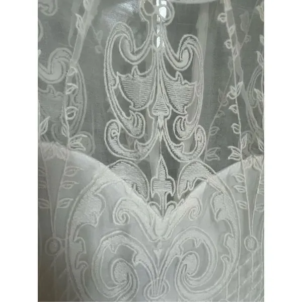 NWT Dolce Vita Kloey Silk Embroidery Dress Ivory Sz S. Formal Bridal cocktail - Image 2