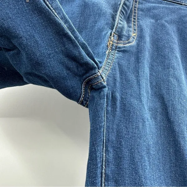 Free People We The Free Riley Skinny Jeans Women's 25‎ Dark Wash Split Hem Mid - Image 7