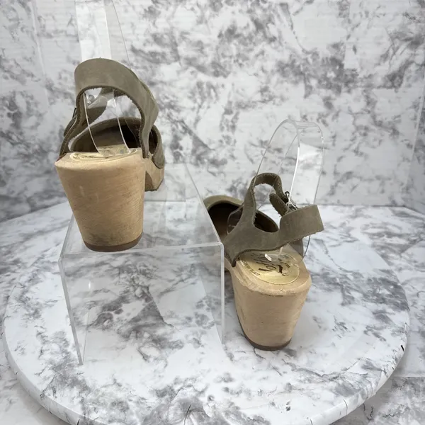 Lotta From Stockholm Highwood Mary Jane Clogs Size 41 EU 9.5 US Taupe Nubuck - Image 6