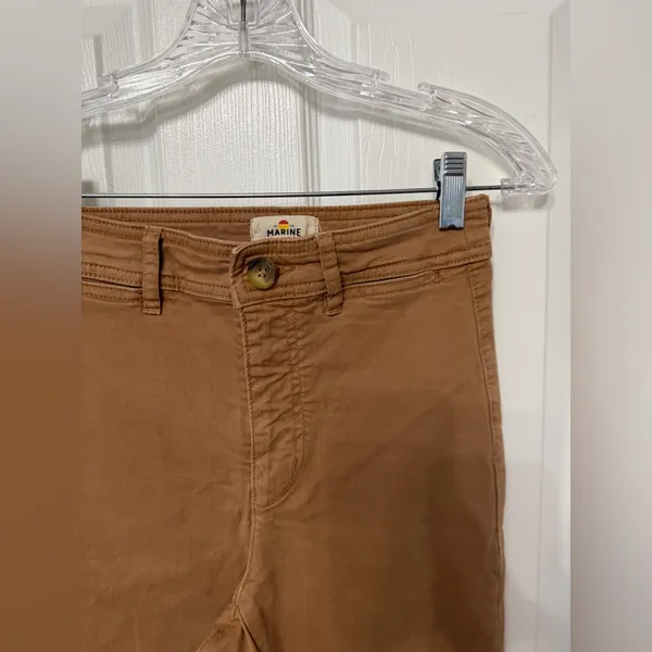 Marine Layer Bridget Full Length Pants tan brown Size 2‎ - Image 4