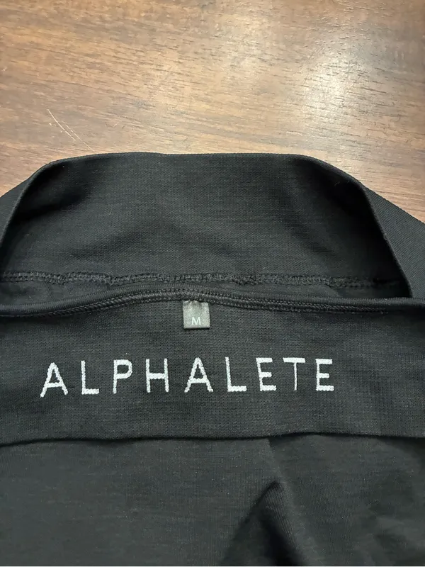 Alphalete Sports Bra Medium Black Criss Cross Back - Image 3