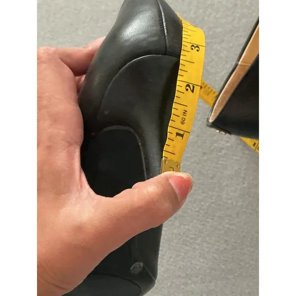 Liz Claiborne Pumps 10M Black Flex Form Pointed Toe Kitten Heels - Image 9