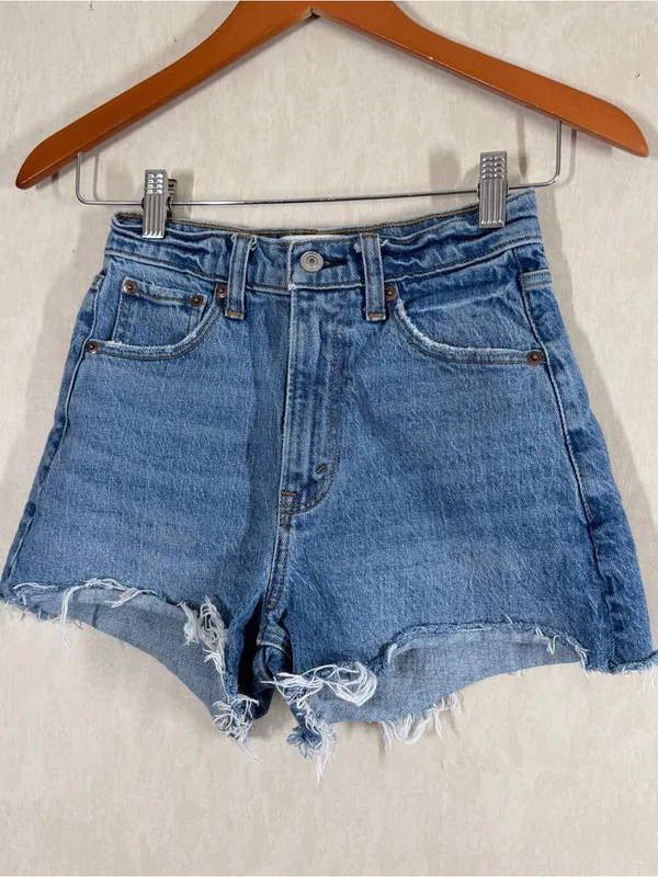 Abercrombie & Fitch Women’s The 90s Relaxed Cutoff Shorts High Rise 24/00 - Image 2