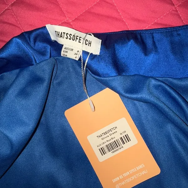 That’s So Fetch Olivia Dress Royal Blue‎ Size USA 4 NWT - Image 3