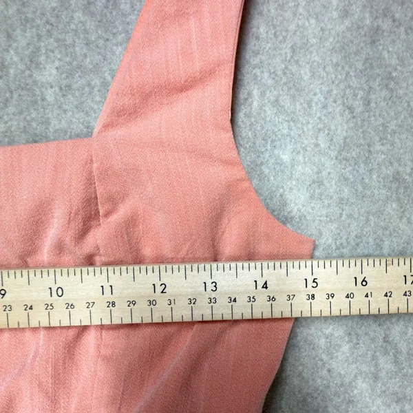 Women XS Fairycore Peach Cottagecore Boho Square Neck Coquette Mini Dress mi ami - Image 9