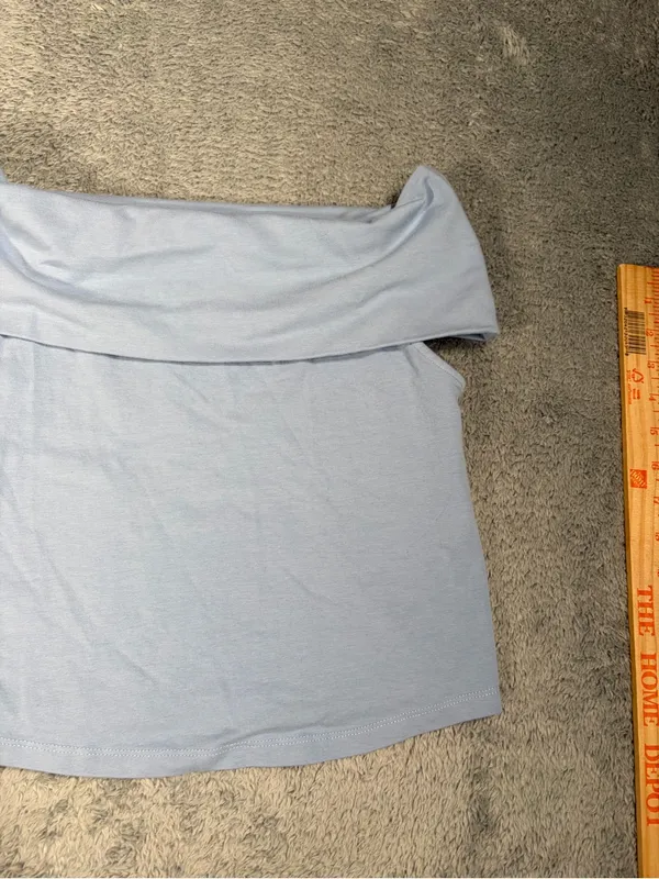 Aerie chill up Off-Shoulder Top medium blue - Image 5