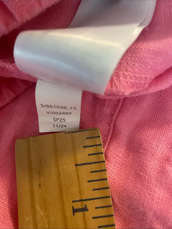 Athleta Retreat Linen High Rise Wide Leg Pant Pink XXS (SP25) - Image 8