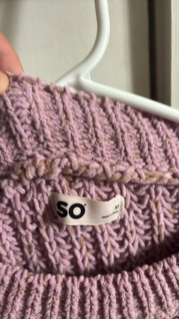SO sweater knit purple Size M - Image 2