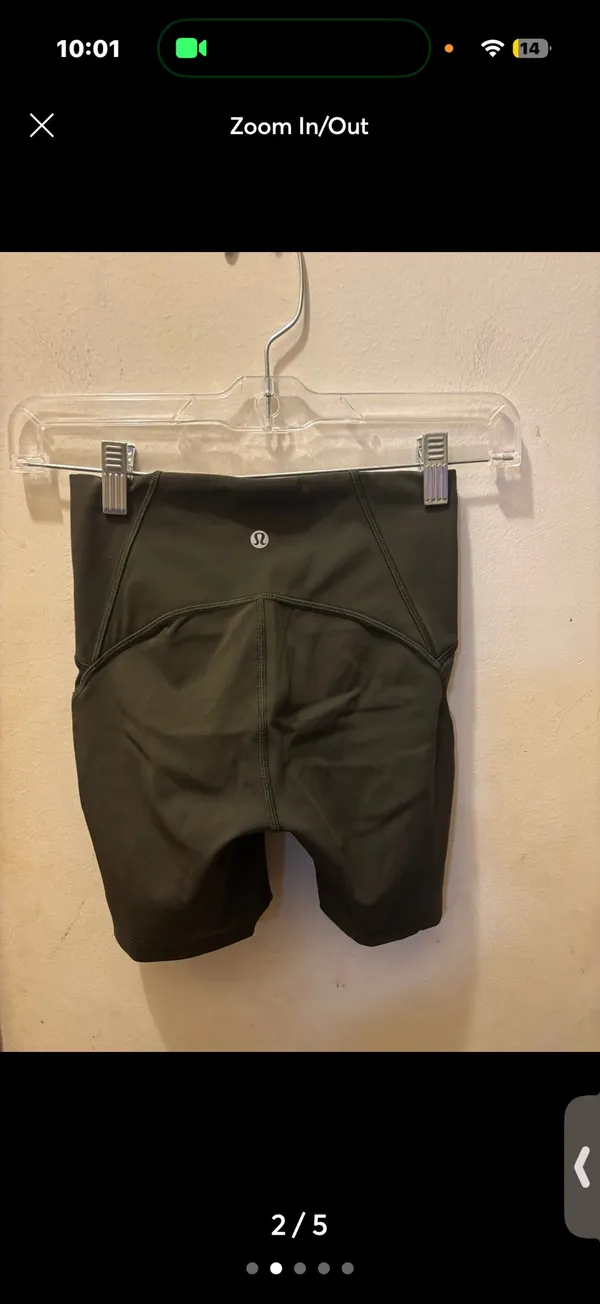 (2) Lululemon biker shorts 6” - Image 2