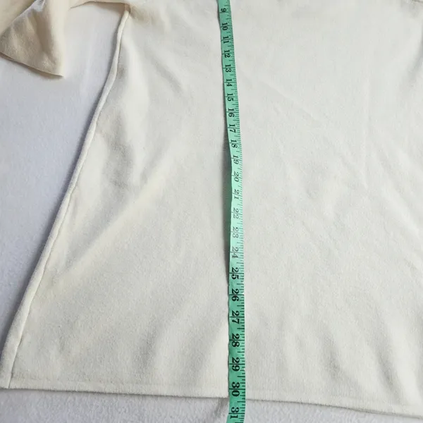 Anthropologie Moth Cream Ivory‎ Bell Sleeve Knit Sweater Shift Dress Medium - Image 10
