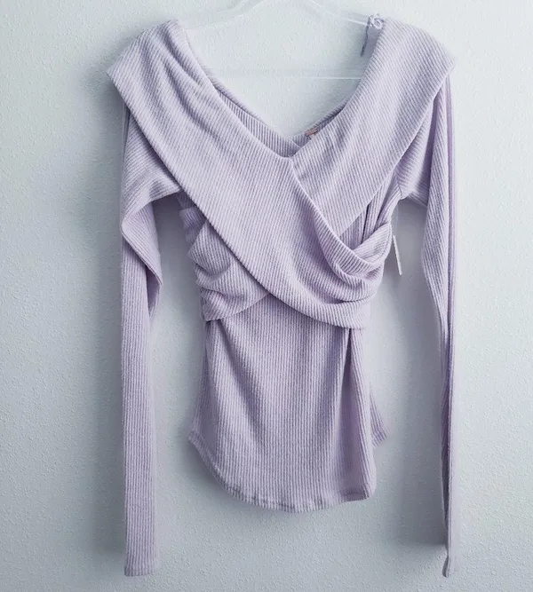 Free People NWT Marley Off The Sholder Long Sleeve Blouse - Image 6