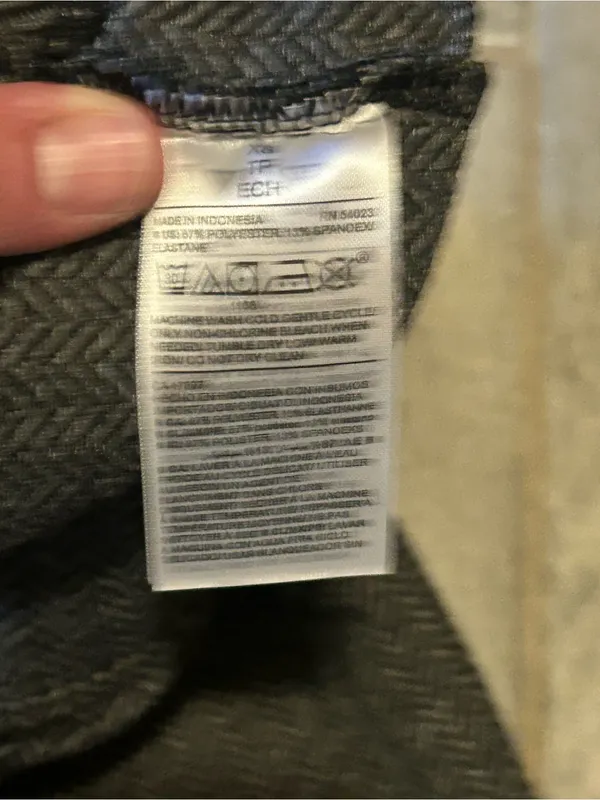 Old Navy black stevie skinny pants - size xs herringbone pattern - Image 10