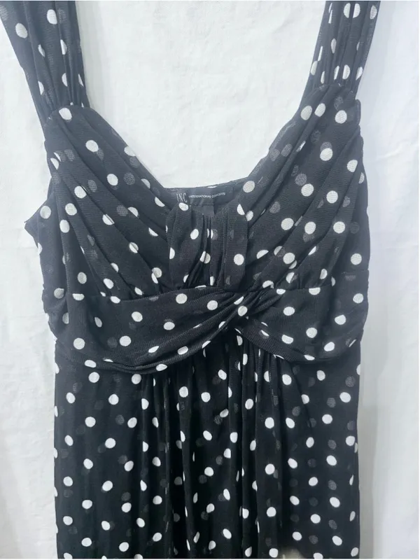 Women's INC International Concepts Polka Dot Mini Dress, Size S, Black/White - Image 3