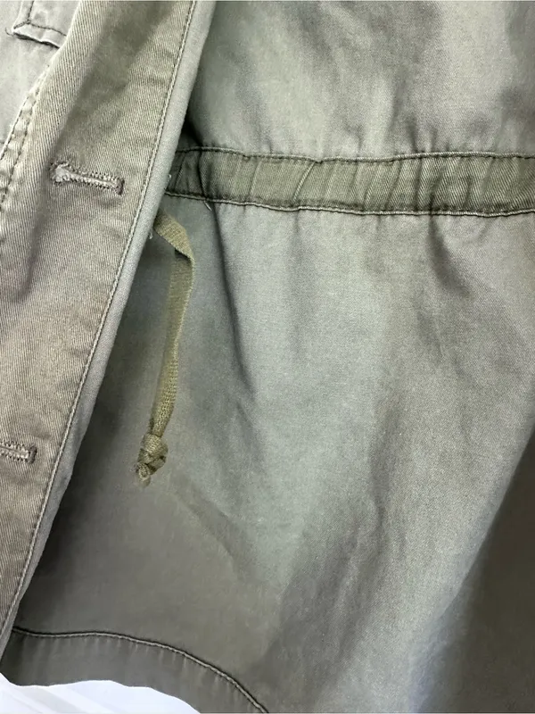 olive green Madewell Catskills military jacket with multiple pockets - Image 4