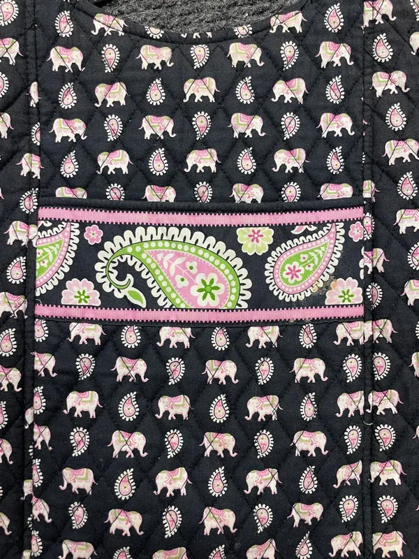 Vera Bradley Pink Black Elephants Medium tote bag purse - Image 2